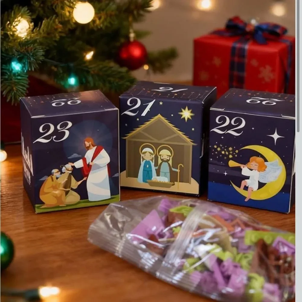 Nativity Building Blocks Advent Calendar, 24 Days of Nativity. New in Box!
